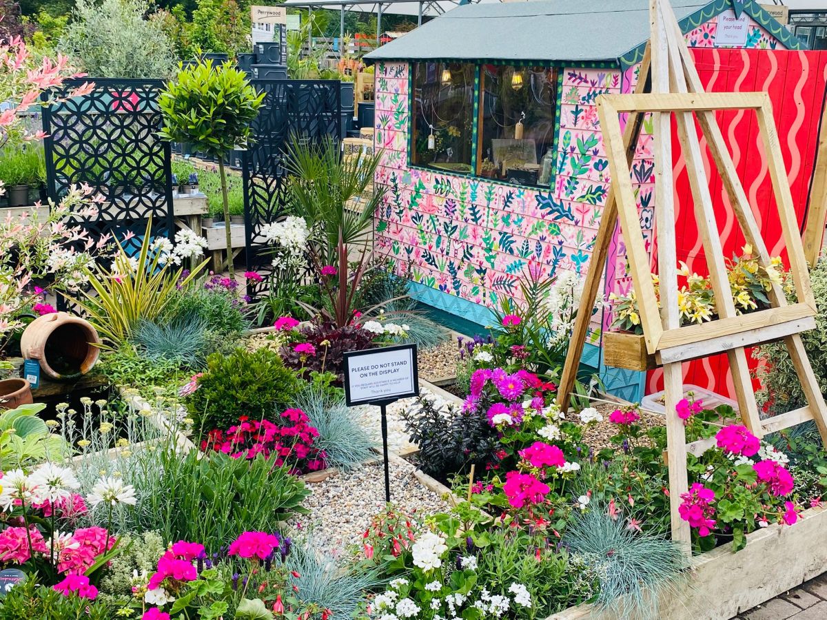 Artist Lucy Tiffney brings Colour and Creativity to Perrywood Garden Centre